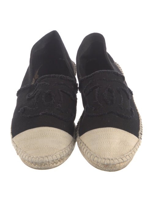 Chanel Interlocking CC Logo Canvas Espadrilles