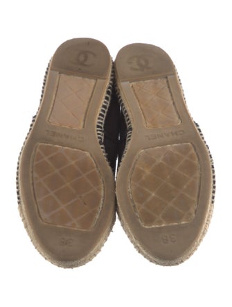 Chanel Interlocking CC Logo Canvas Espadrilles