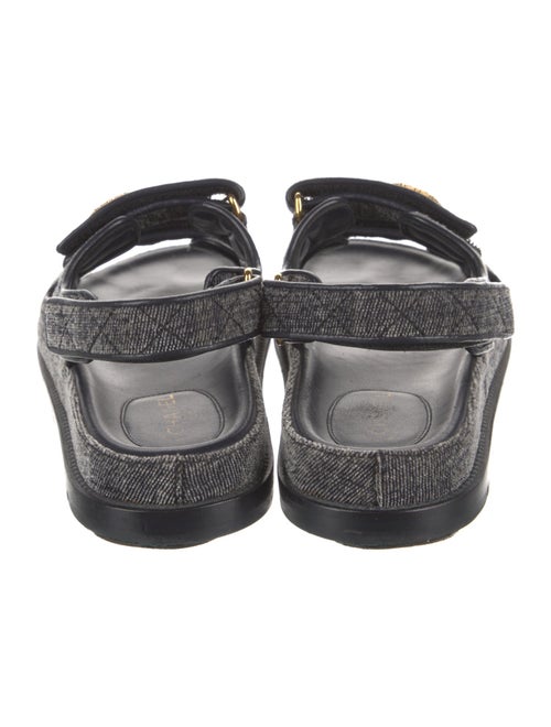Chanel 2021 Interlocking CC Logo Slingback Sandals