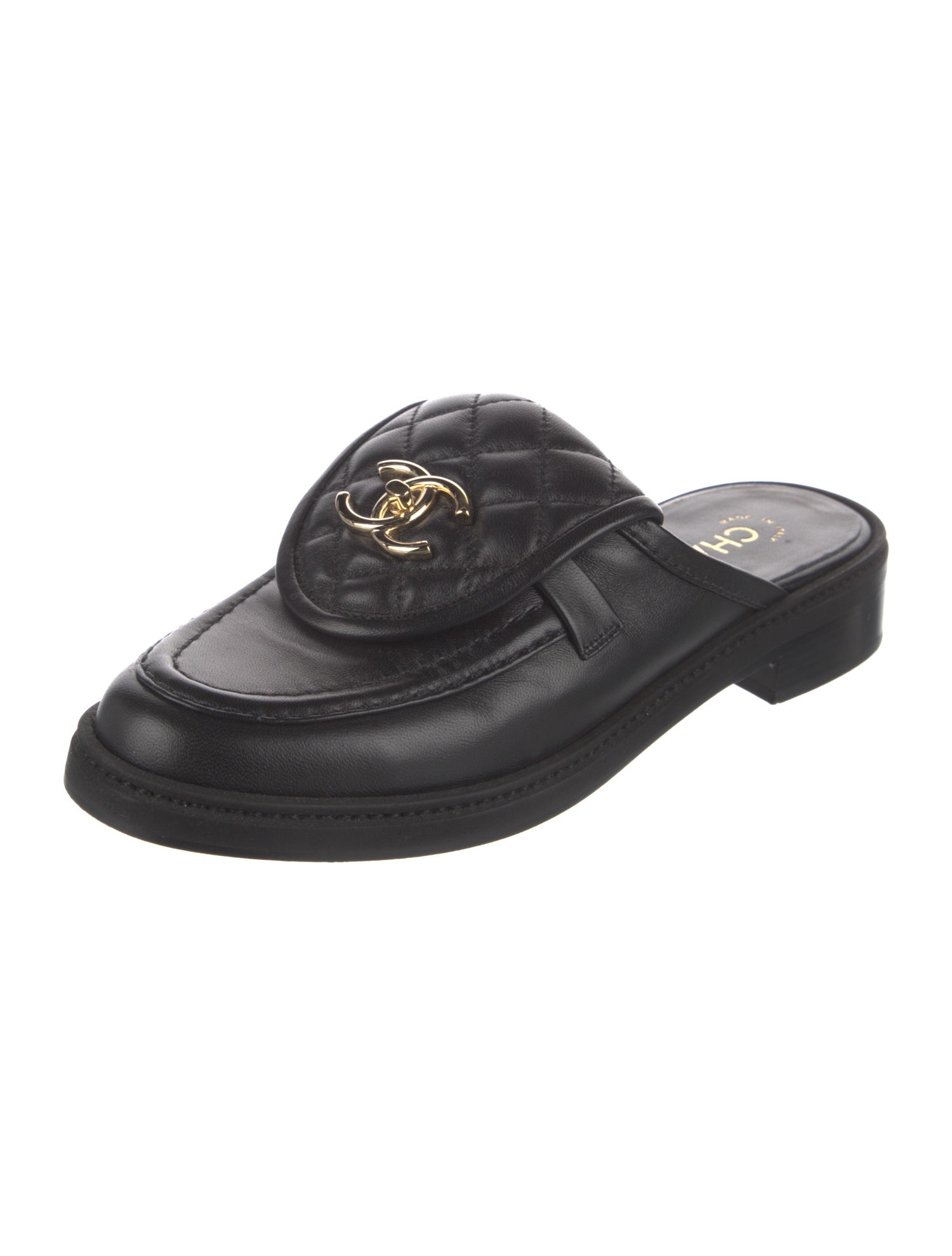 Chanel 2025 Interlocking CC Logo Mules