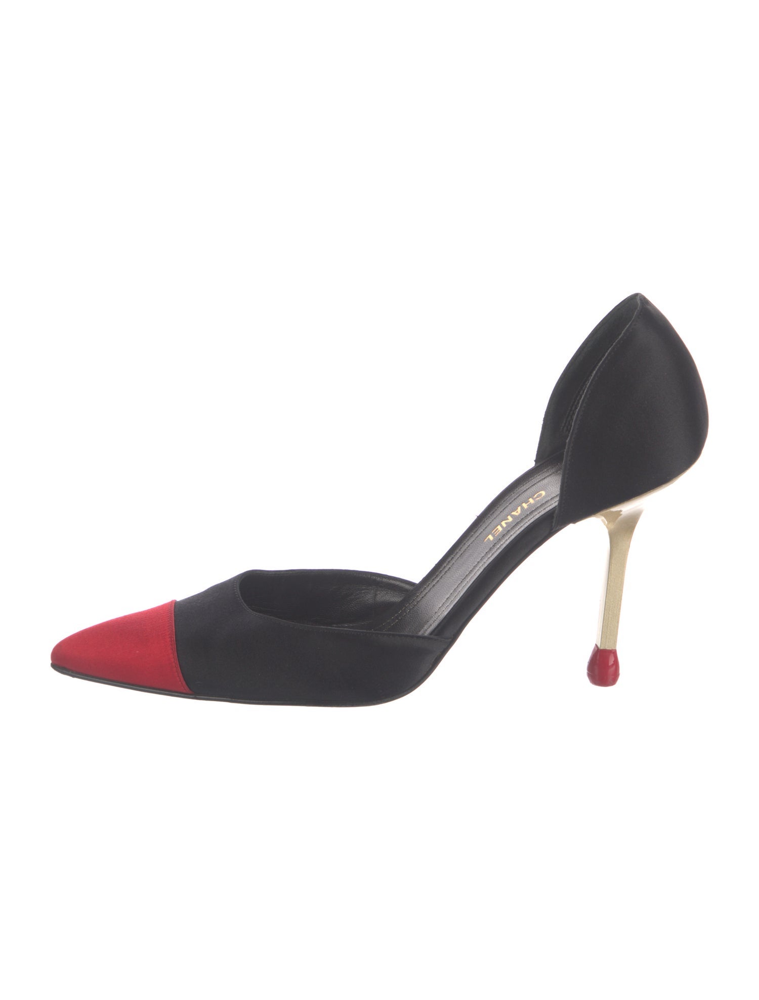 Chanel Matchstick Interlocking CC Logo D'Orsay Pumps