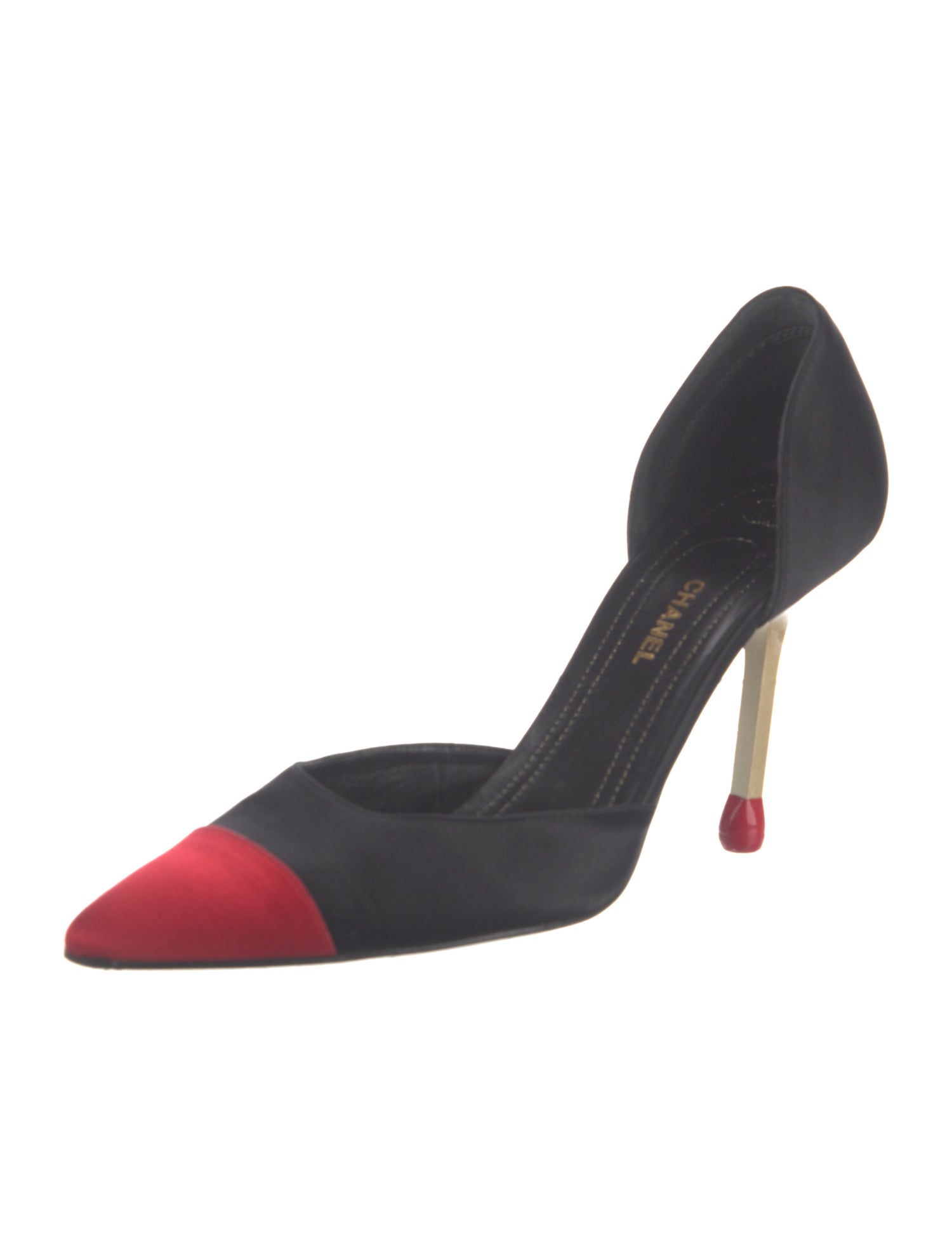 Chanel Matchstick Interlocking CC Logo D'Orsay Pumps