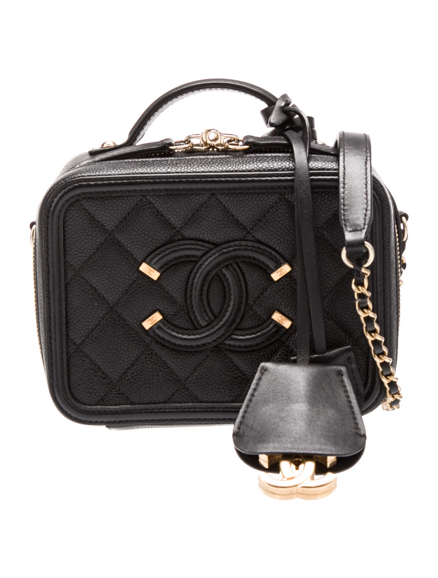 Chanel Small Filigree Vanity Case