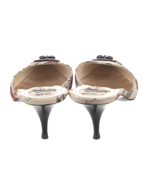 Chanel Interlocking CC Logo Nylon Mules