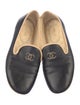 Chanel Interlocking CC Logo Leather Loafers