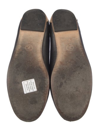 Chanel Interlocking CC Logo Leather Loafers