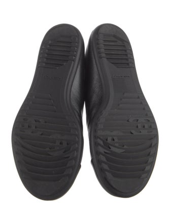 Chanel Interlocking CC Logo Leather Mary Jane Flats