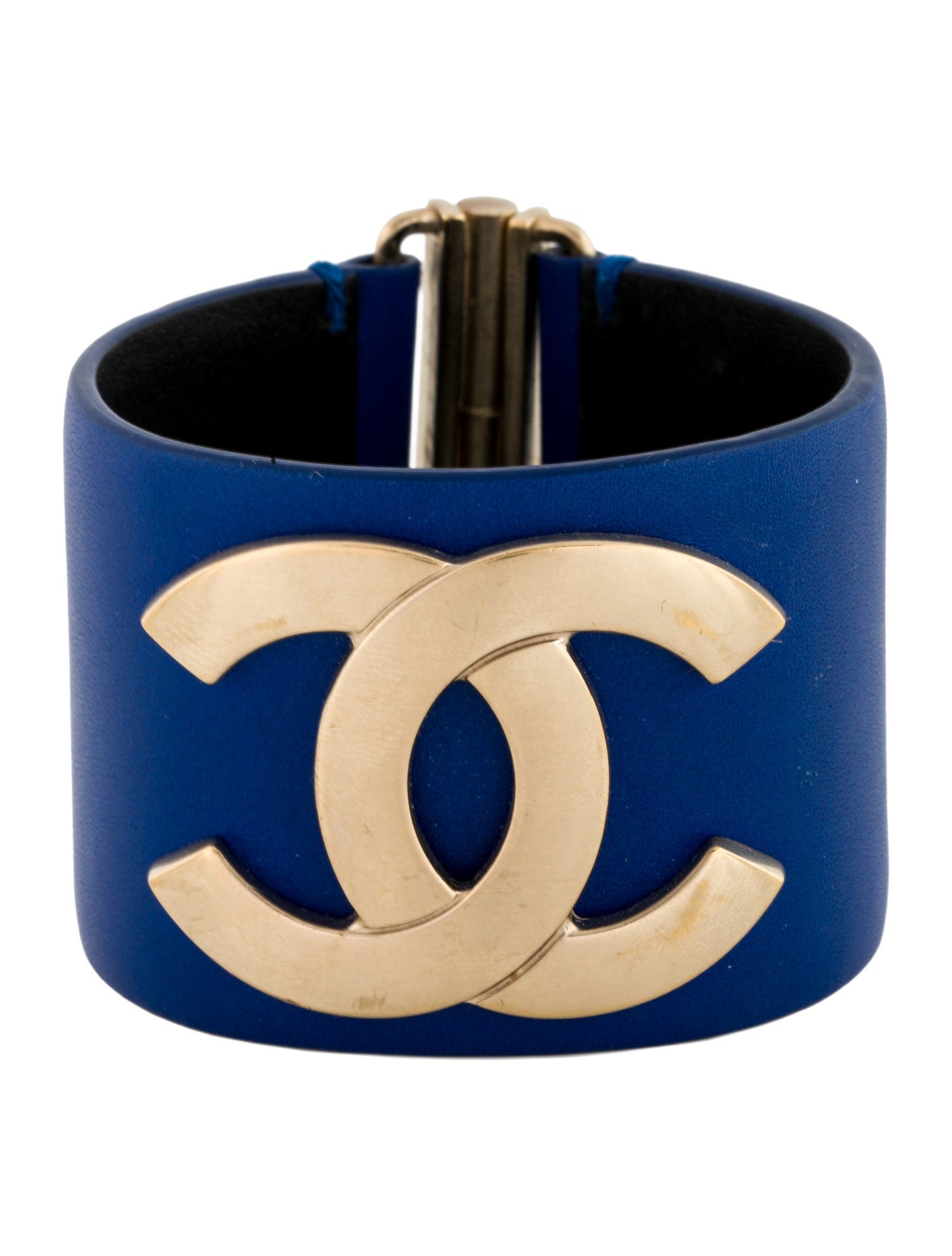 Chanel Leather CC Wrap Bracelet