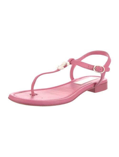 Chanel 2023 Interlocking CC Logo T-Strap Sandals