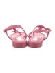 Chanel 2023 Interlocking CC Logo T-Strap Sandals