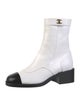 Chanel 2022 Interlocking CC Logo Moto Boots