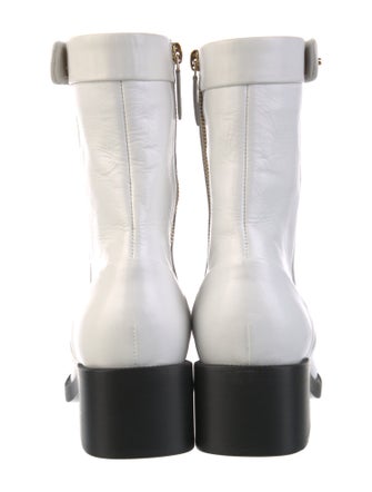 Chanel 2022 Interlocking CC Logo Moto Boots