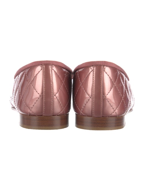 Chanel Interlocking CC Logo Patent Leather Ballet Flats