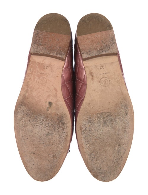 Chanel Interlocking CC Logo Patent Leather Ballet Flats