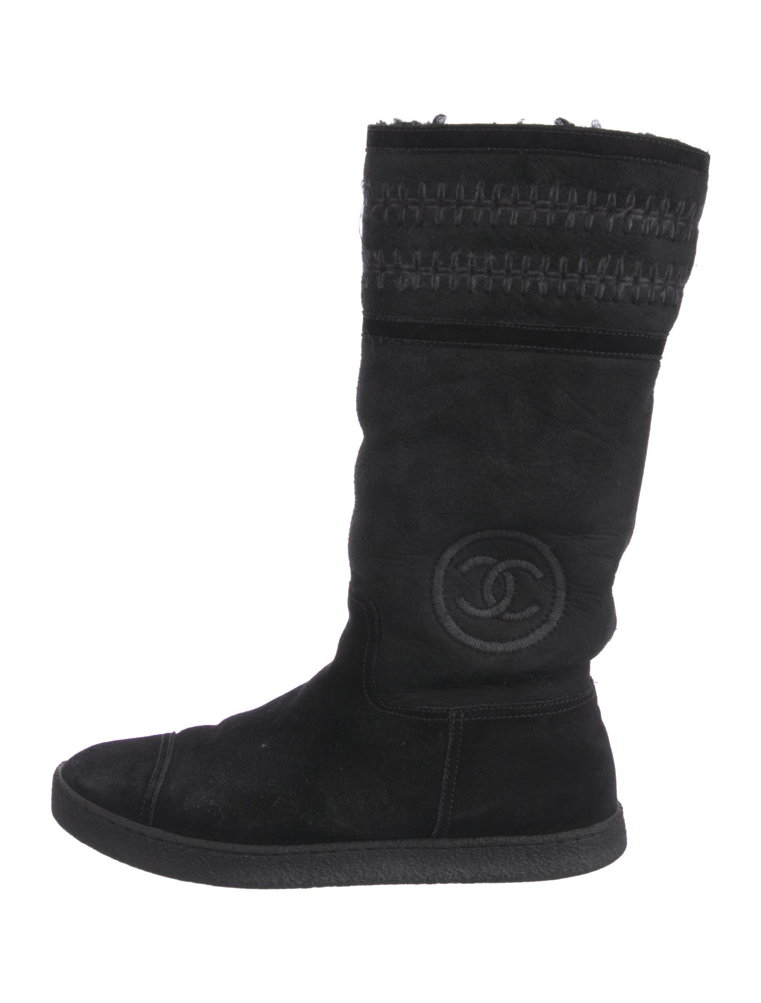 Chanel 2016 Interlocking CC Logo Sock Boots