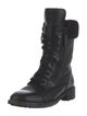 Chanel Interlocking CC Logo Calfskin Combat Boots