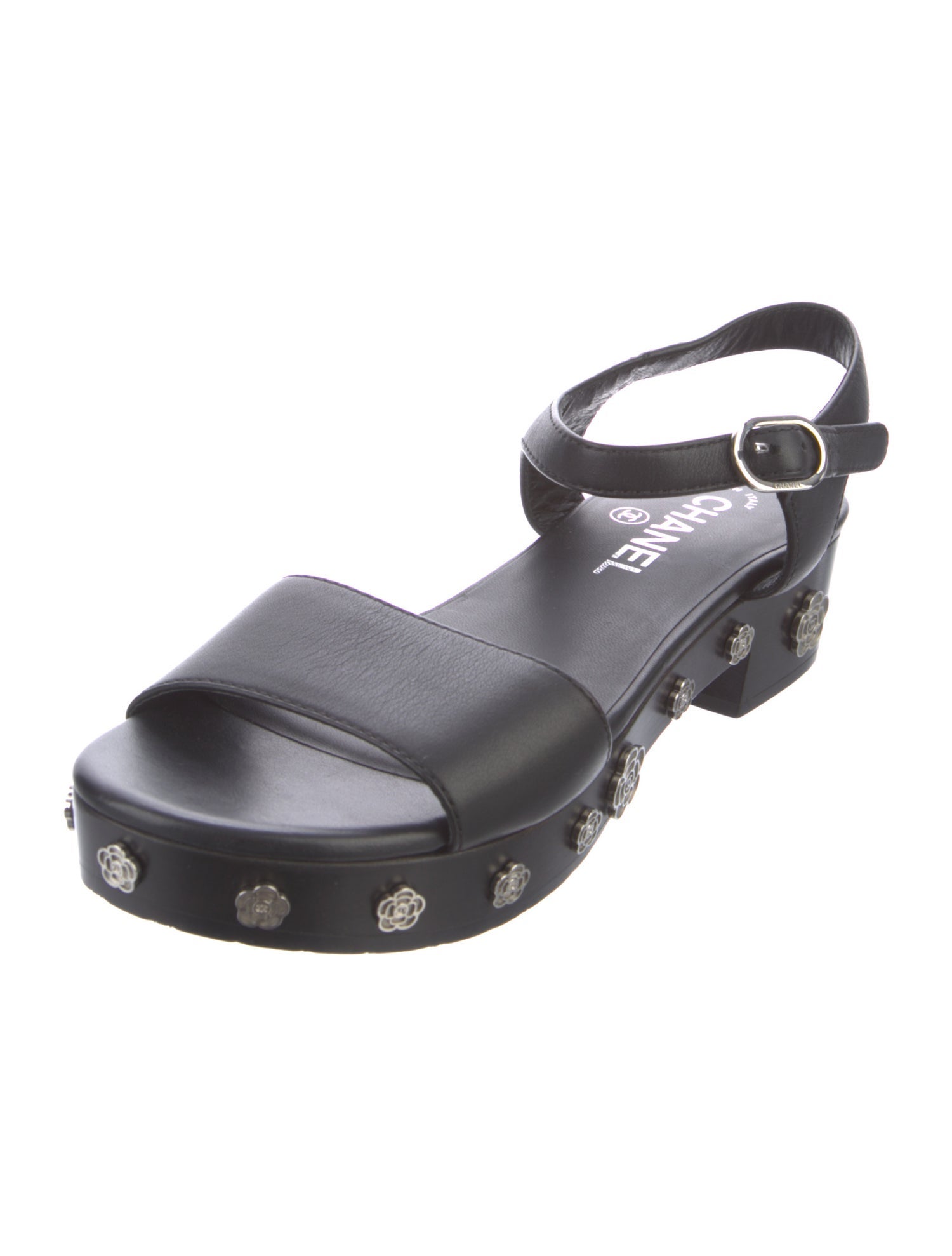 Chanel 2016 Interlocking CC Logo Sandals