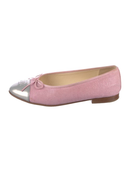 Chanel Interlocking CC Logo Canvas Ballet Flats