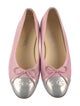 Chanel Interlocking CC Logo Canvas Ballet Flats