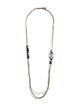 Chanel Strass 'COCO LOVE' CC Double Strand Necklace