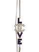 Chanel Strass 'COCO LOVE' CC Double Strand Necklace