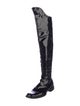 Chanel Interlocking CC Logo Patent Leather Boots