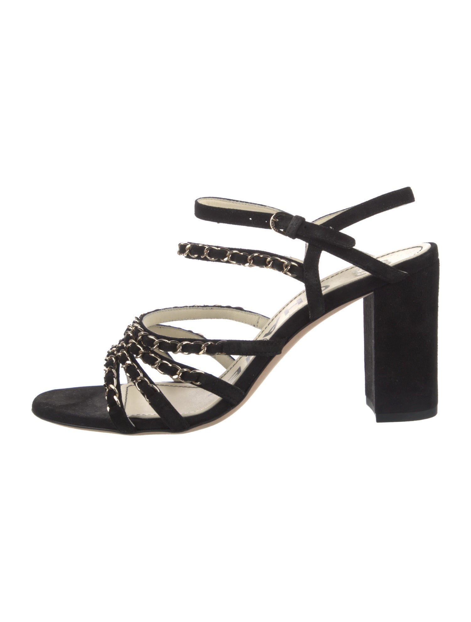 Chanel 2019 Interlocking CC Logo Slingback Sandals