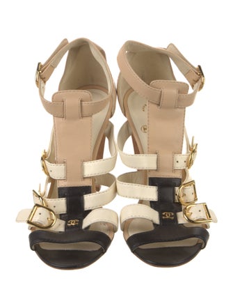 Chanel 2011 Interlocking CC Logo Gladiator Sandals