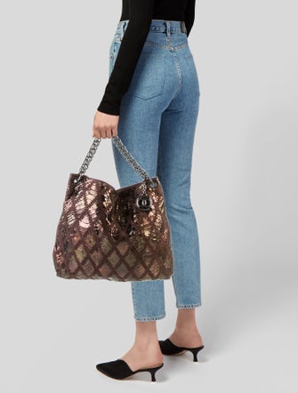 Chanel Python Soft & Chain Hobo