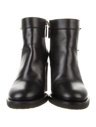 Chanel Interlocking CC Logo Leather Boots