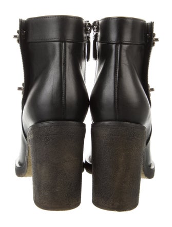 Chanel Interlocking CC Logo Leather Boots