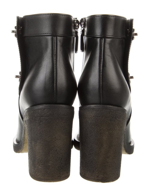 Chanel Interlocking CC Logo Leather Boots
