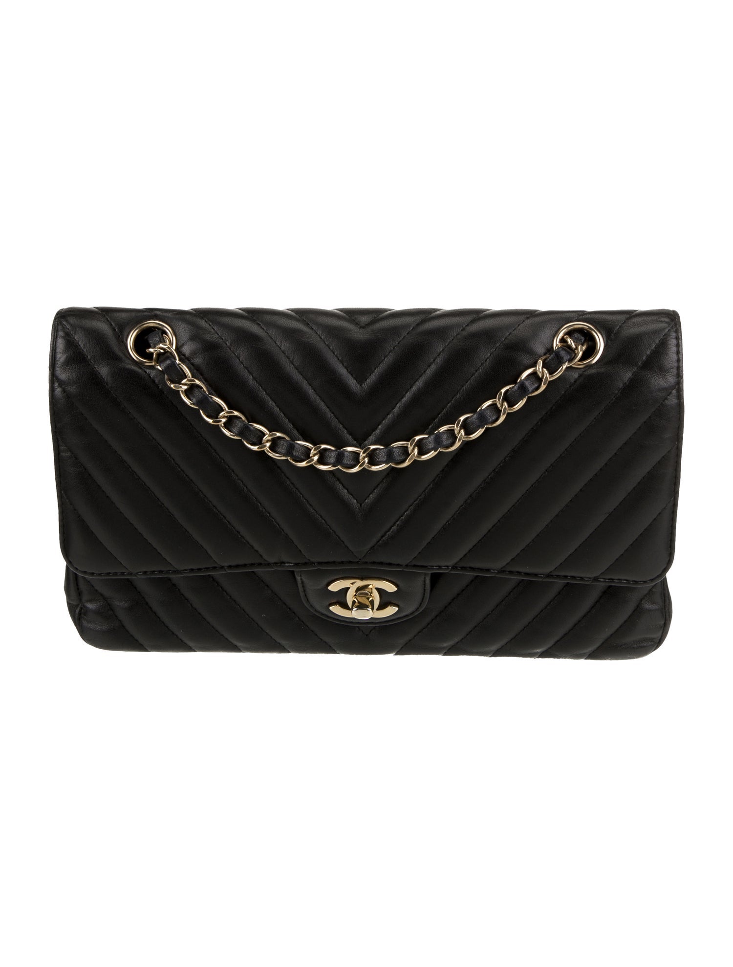 Chanel Classic Medium Chevron Double Flap Bag