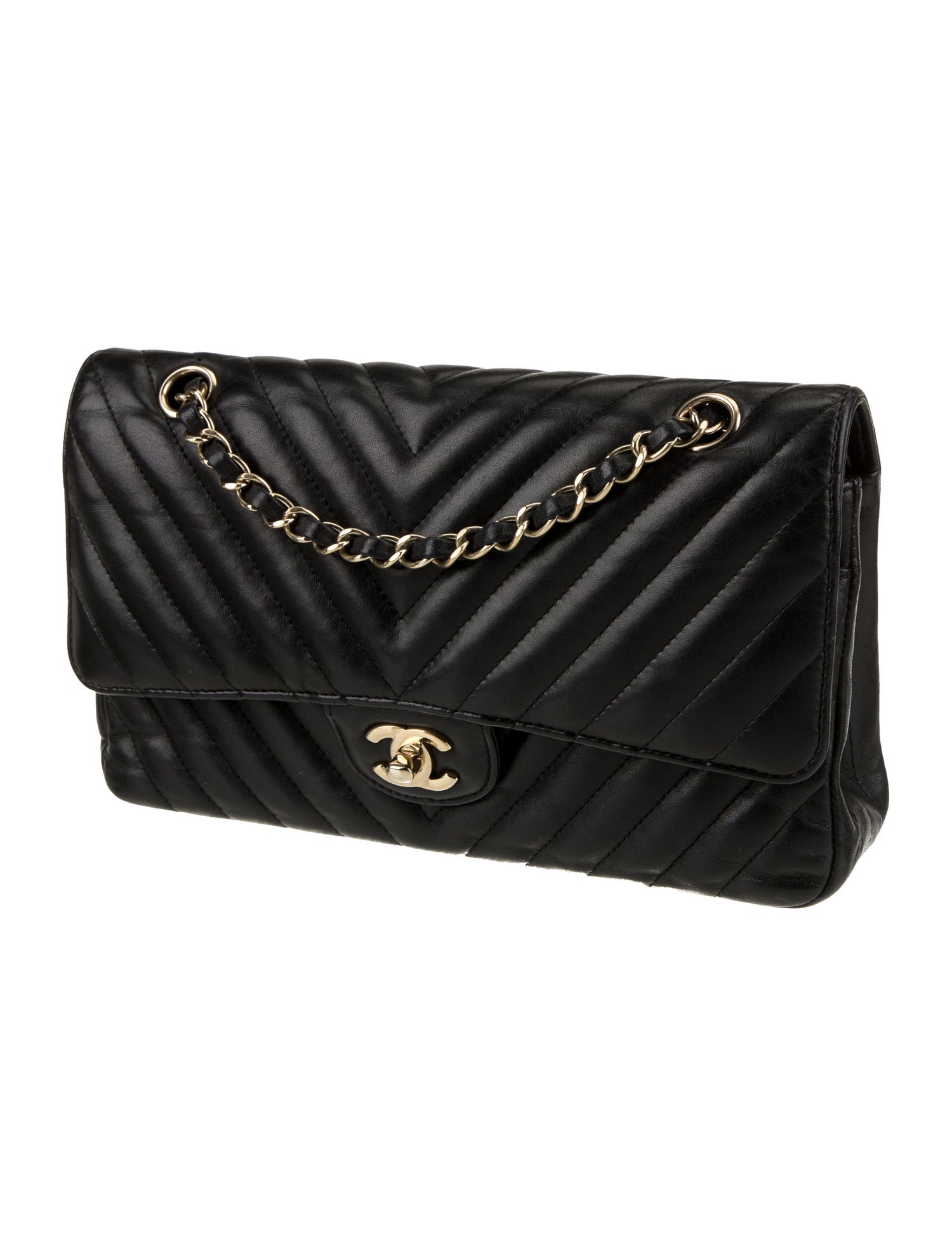 Chanel Classic Medium Chevron Double Flap Bag