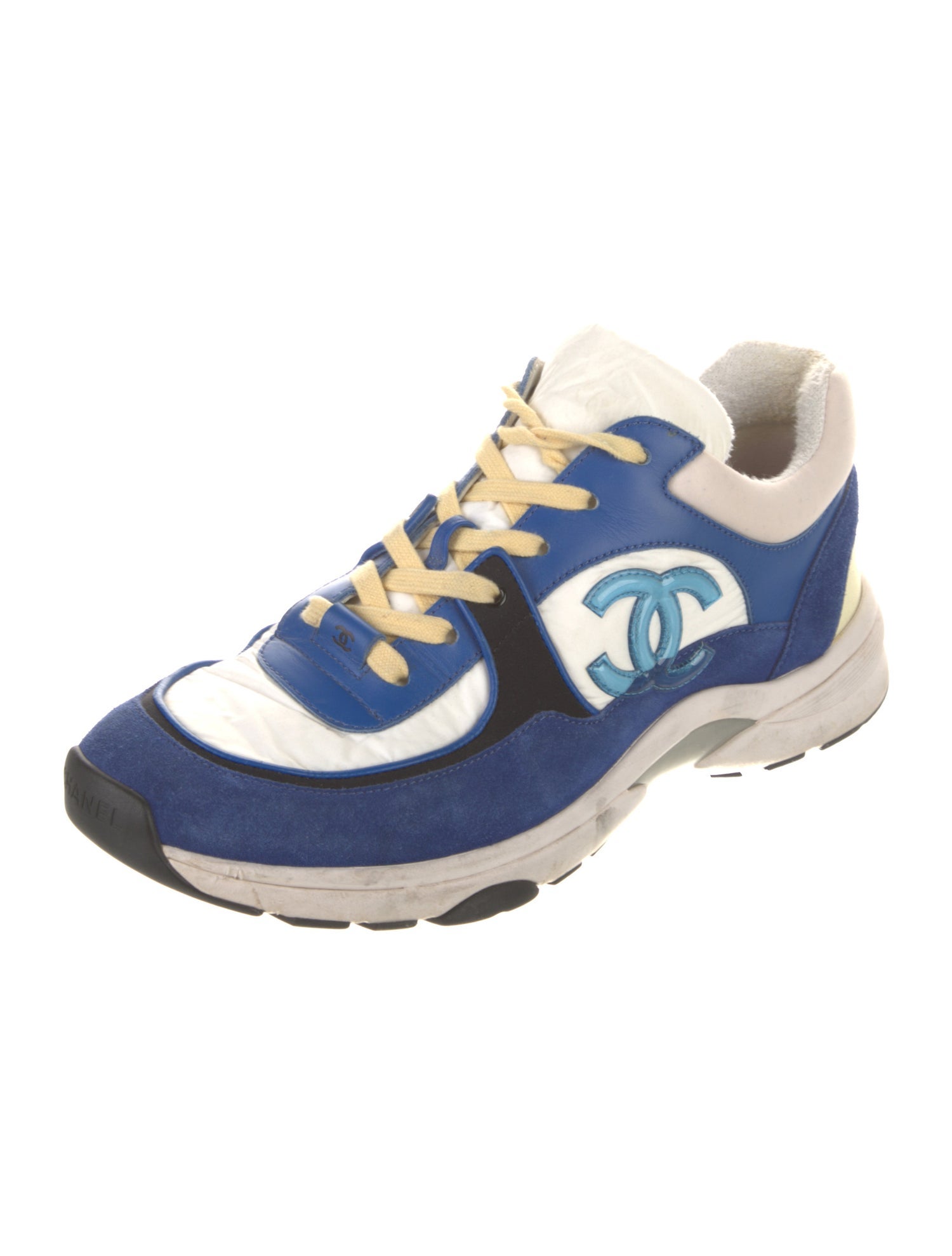 Chanel Interlocking CC Logo Nylon Sneakers