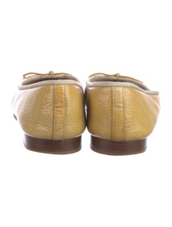 Chanel 2008 Interlocking CC Logo Ballet Flats