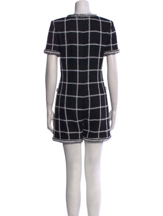Chanel 2020 Plaid Print Romper