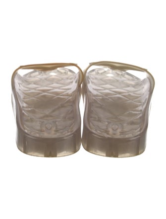 Chanel Interlocking CC Logo Rubber Slides