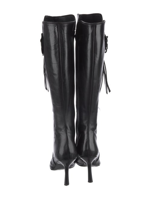 Chanel Interlocking CC Logo Leather Boots