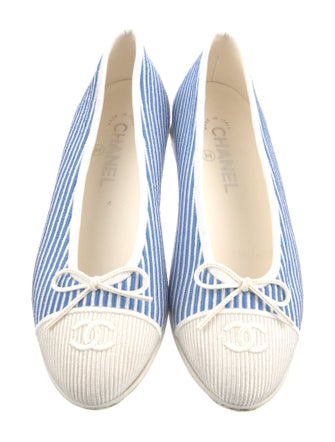 Chanel 2024 Interlocking CC Logo Ballet Flats