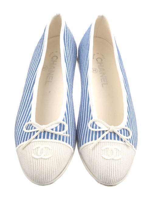 Chanel 2024 Interlocking CC Logo Ballet Flats