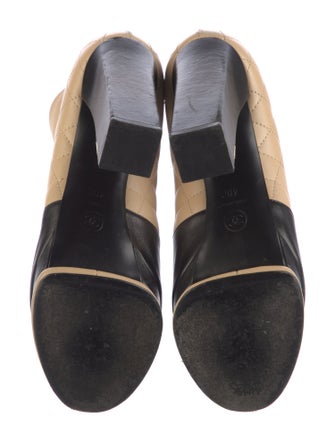 Chanel Interlocking CC Logo Leather Lace-Up Boots