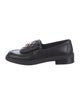 Chanel Interlocking CC Logo Leather Loafers