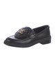 Chanel Interlocking CC Logo Leather Loafers