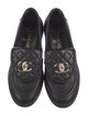 Chanel Interlocking CC Logo Leather Loafers