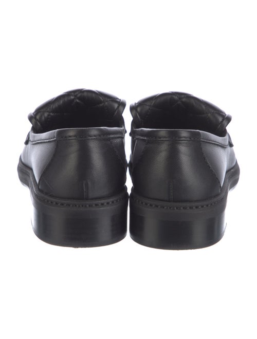 Chanel Interlocking CC Logo Leather Loafers