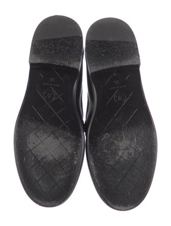 Chanel Interlocking CC Logo Leather Loafers