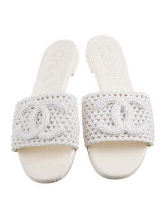 Chanel 2024 Interlocking CC Logo Slides