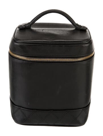 Chanel Cosmetic Bags Quilted CC Vanity Case