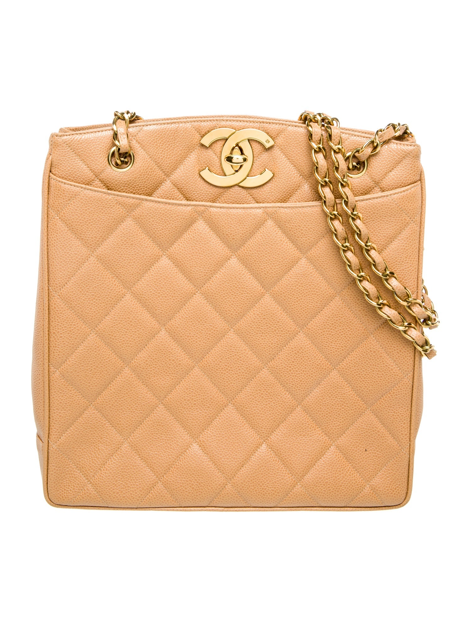 Chanel Caviar CC Shopping Tote